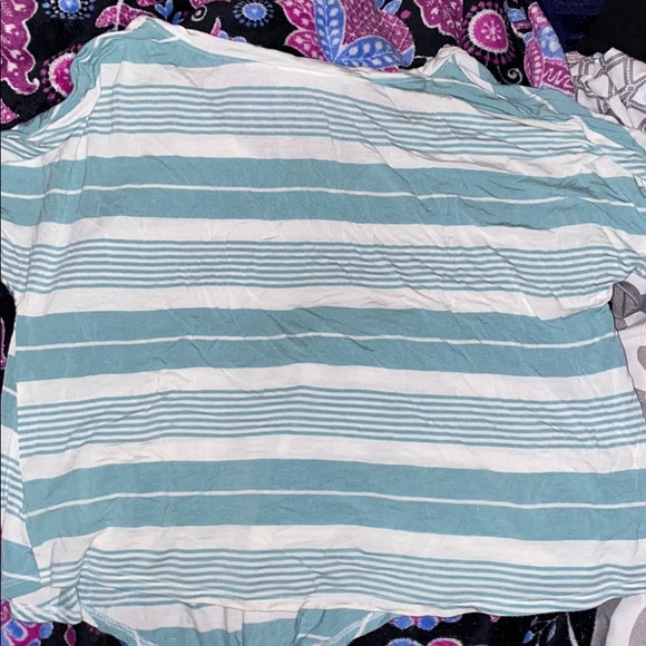 green and white striped shirt - Picture 3 of 3